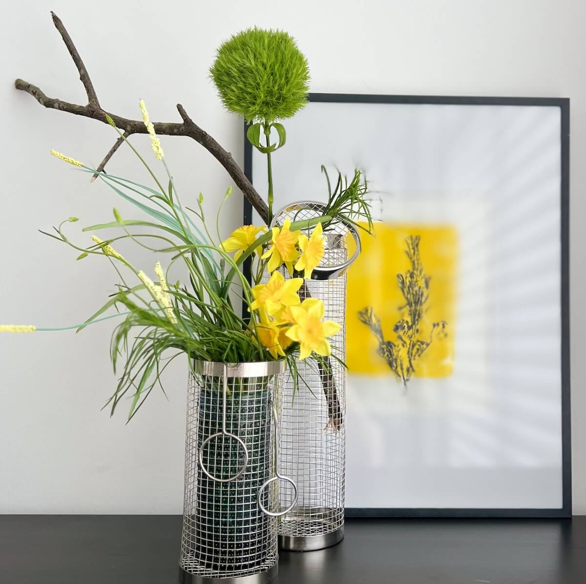 Beautiful Ikebana flower arrangements showcasing the Japanese art of floral design, created during workshops, private events, or in studio.