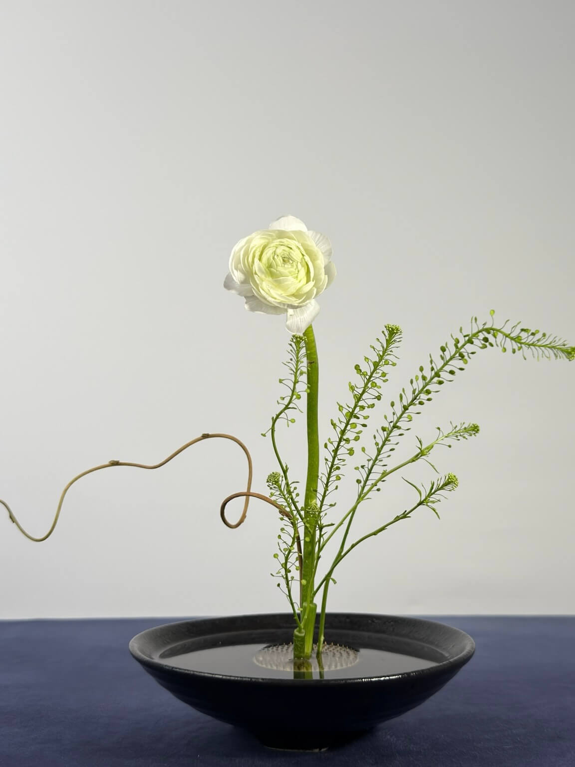 Beautiful Ikebana flower arrangements showcasing the Japanese art of floral design, created during workshops, private events, or in studio.