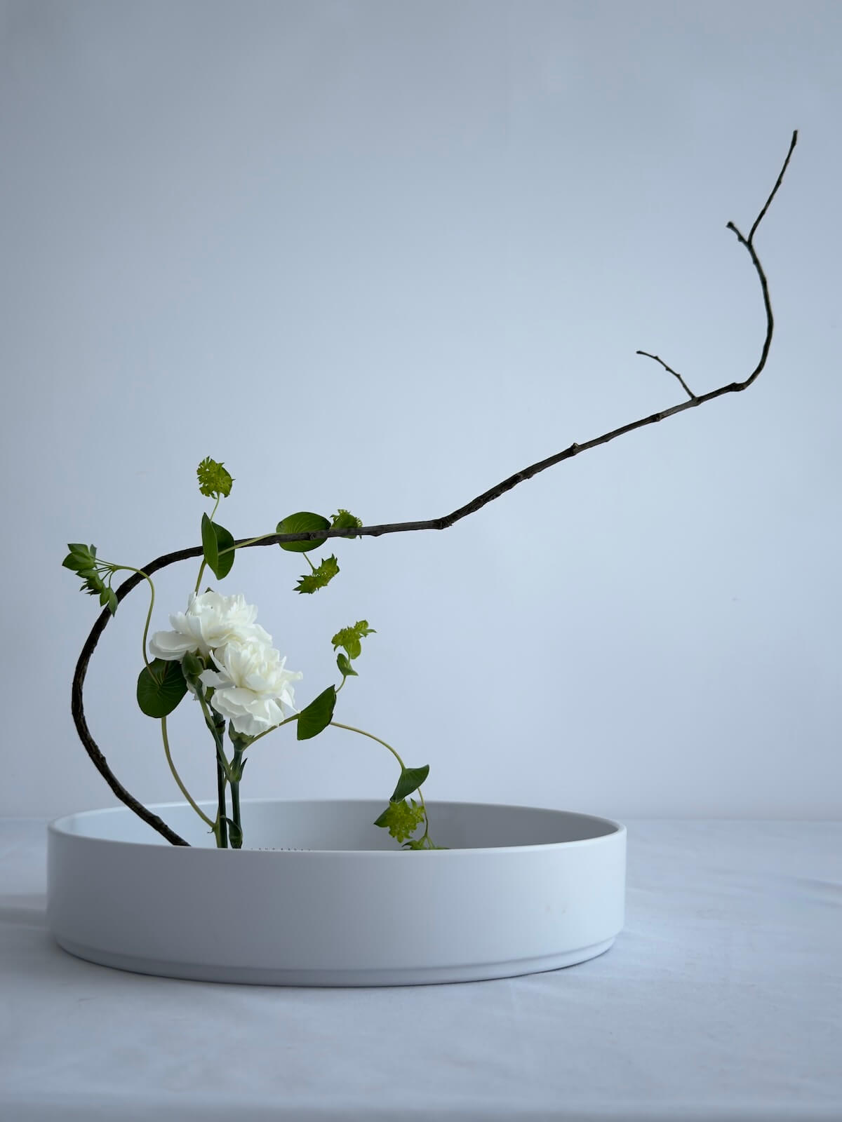 Beautiful Ikebana flower arrangements showcasing the Japanese art of floral design, created during workshops, private events, or in studio.